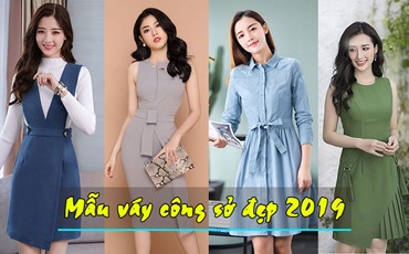 7 Mẫu váy công sở đẹp 2019 được chị em văn phòng yêu thích
