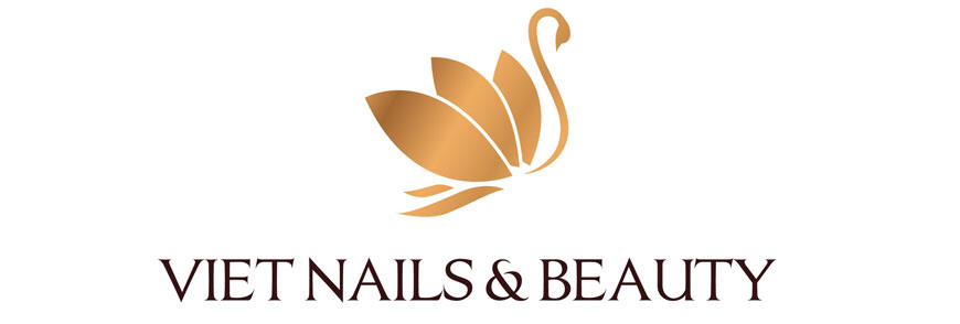 Viet Nail & Beauty với Logo Spa đẹp mang biểu tượng con thiên nga