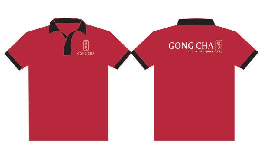 Đây là mẫu thiết kế của đồng phục Gong Cha