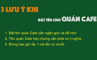 8 cách đặt tên quán Cafe hay và ý nghĩa - Tên quán Cafe độc lạ