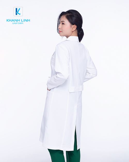 Áo Blouse trắng Bác sĩ nam nữ dài tay mẫu 10 2