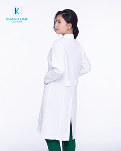 Áo Blouse trắng Bác sĩ nam nữ dài tay mẫu 10 2