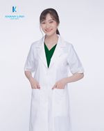 Áo Blouse trắng Bác sĩ nam nữ ngắn tay mẫu 11 3