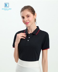 Áo phông đồng phục công ty màu đen mẫu 09 3