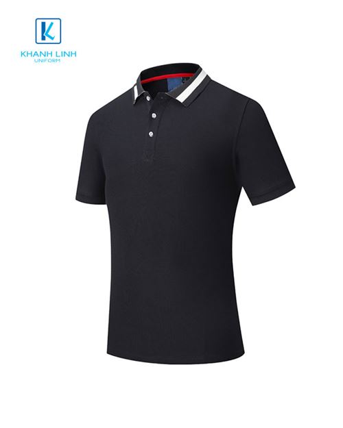 Áo phông đồng phục công ty màu đen mẫu 16 3