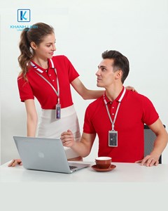 Áo phông đồng phục công ty màu đỏ mẫu 02