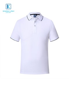 Áo phông đồng phục công ty màu trắng mẫu 12