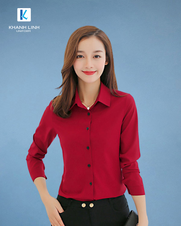 Đồng phục áo sơ mi nữ công sở mẫu 40 - ảnh 1