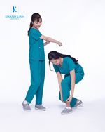 Áo Scrubs Bác Sĩ nam nữ mẫu 10 màu xanh ngọc 5