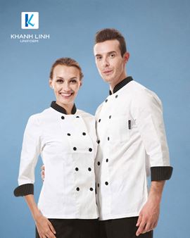 Đồng phục áo bếp nhà hàng mẫu 45