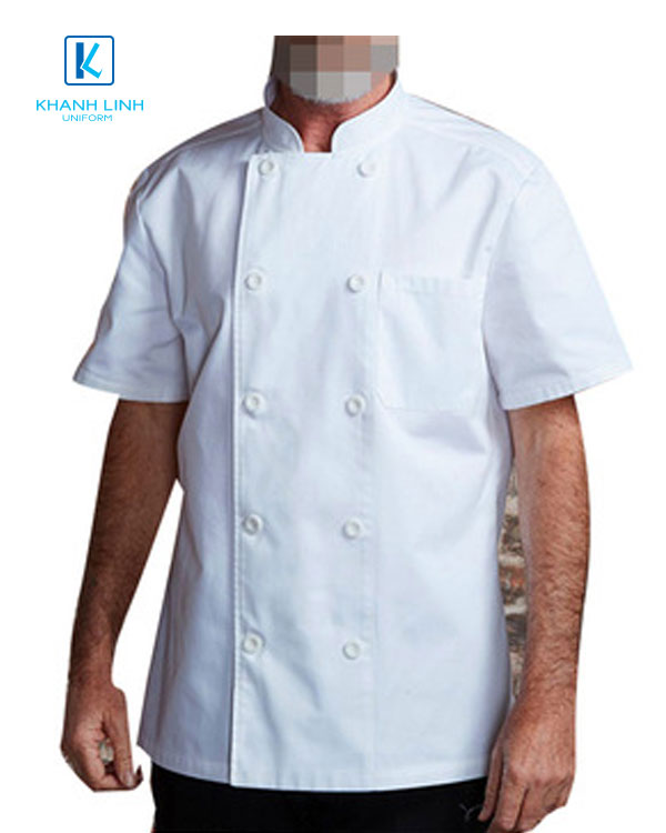 Đồng phục áo đầu bếp nhà hàng mẫu 03 4