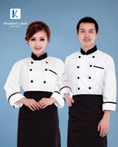Đồng phục áo đầu bếp nhà hàng mẫu 04