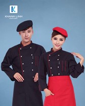 Đồng phục áo đầu bếp nhà hàng mẫu 05
