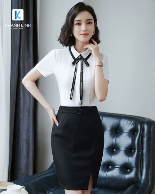 Đồng phục áo sơ mi nữ công sở mẫu 54-1
