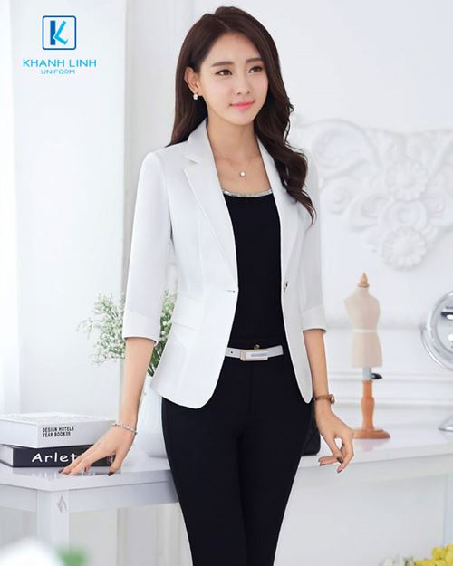 Đồng phục áo Vest công sở nữ mẫu 18 4