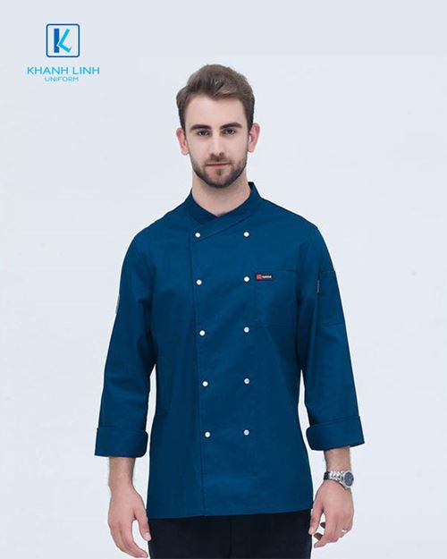 Đồng phục áo đầu bếp nhà hàng mẫu 36-3 4