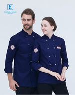 Đồng phục áo đầu bếp nhà hàng mẫu 36-3 5