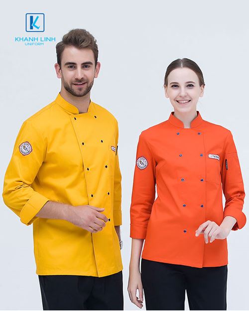 Đồng phục áo đầu bếp nhà hàng mẫu 36-3 6