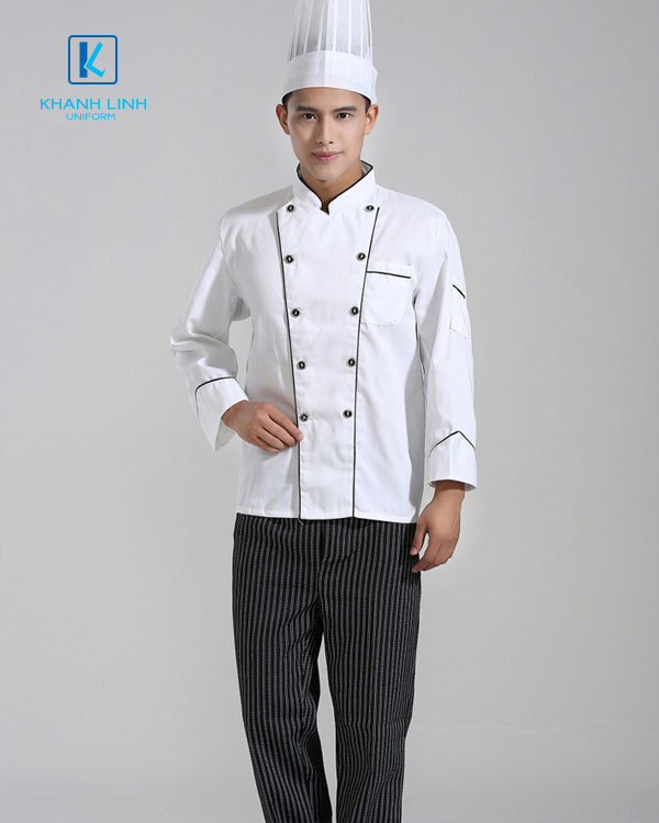 Đồng phục đầu bếp nhà hàng mẫu 19 3