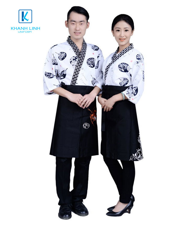 Đồng phục đầu bếp nhà hàng Nhật Bản mẫu 30 2