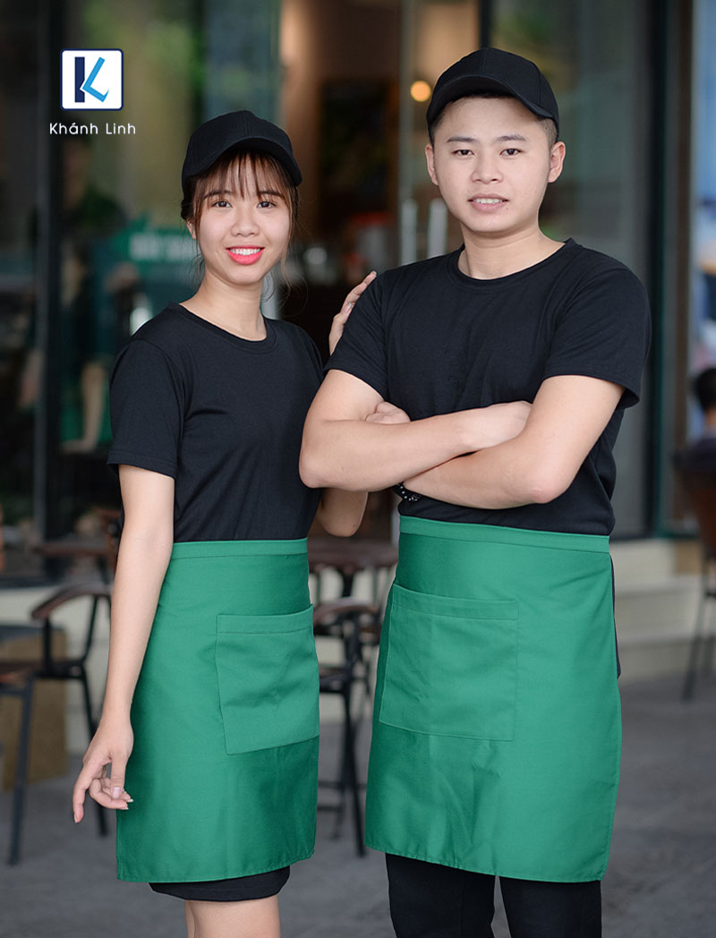 COMBO áo phông cổ tròn tạp dề ngắn mũ (Mẫu 4) - 2