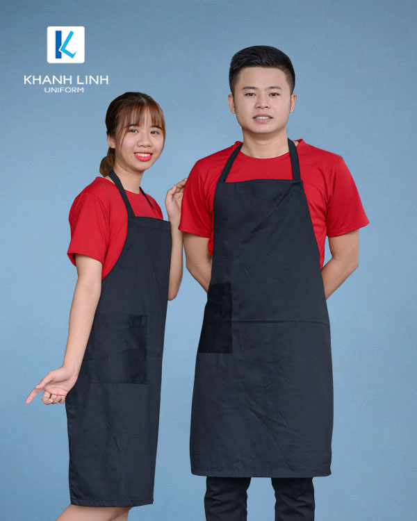 COMBO áo phông cổ tròn + tạp dề dài (Mẫu 4) - GIÁ CHỈ 199K