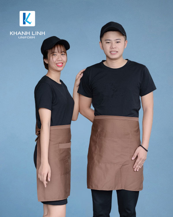 COMBO áo phông cổ tròn + tạp dề ngắn + mũ (Mẫu 8) - GIÁ CHỈ 215K