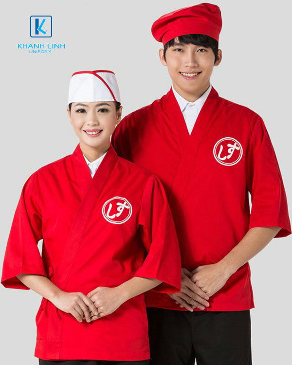 Đồng phục phục vụ bàn nhà hàng Nhật Bản mẫu 42