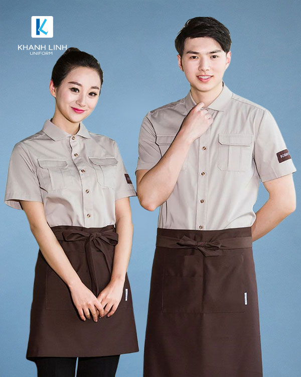 Đồng phục phục vụ nhà hàng Hàn Quốc mẫu 09
