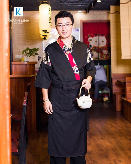 Đồng phục phục vụ nhà hàng Nhật Bản mẫu 10 4