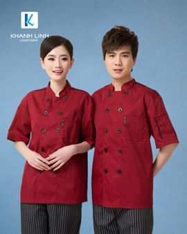 Đồng phục quần áo đầu bếp nhà hàng mẫu 07