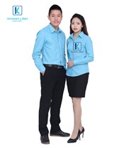 Đồng phục áo sơ mi nam công sở mẫu 2 3