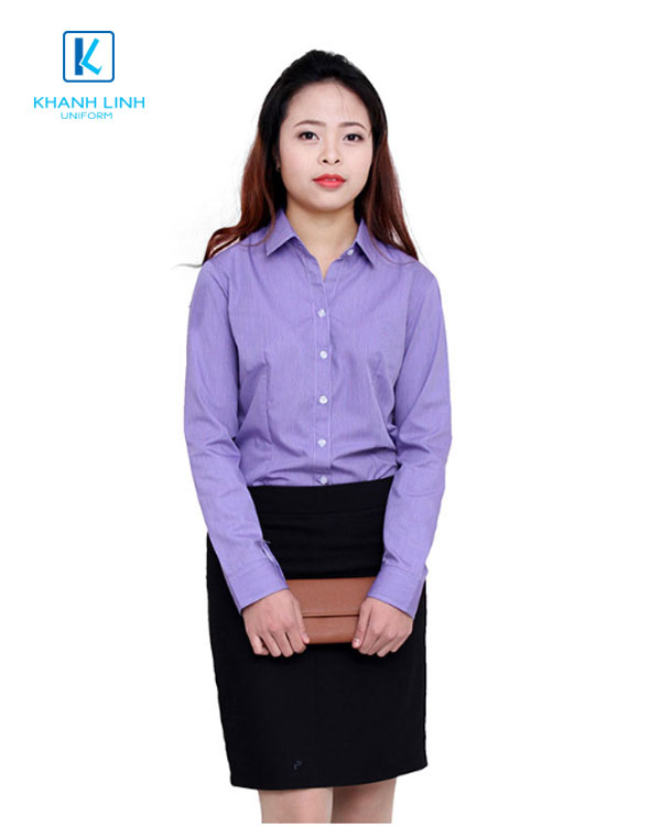 Đồng phục áo sơ mi nữ công sở mẫu 12