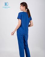 Quần áo bác sĩ nữ may sẵn mẫu 07 màu xanh dương 3